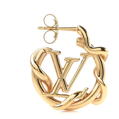 garden louise hoop louis vuitton|louis vuitton hoop earrings.